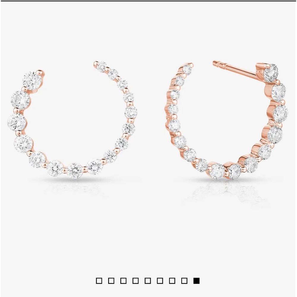 Rose Gold Graduated Earrings